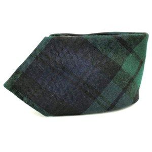 New Wool Tartan Necktie Tie Black Watch Modern Blue Green Made in Scotland